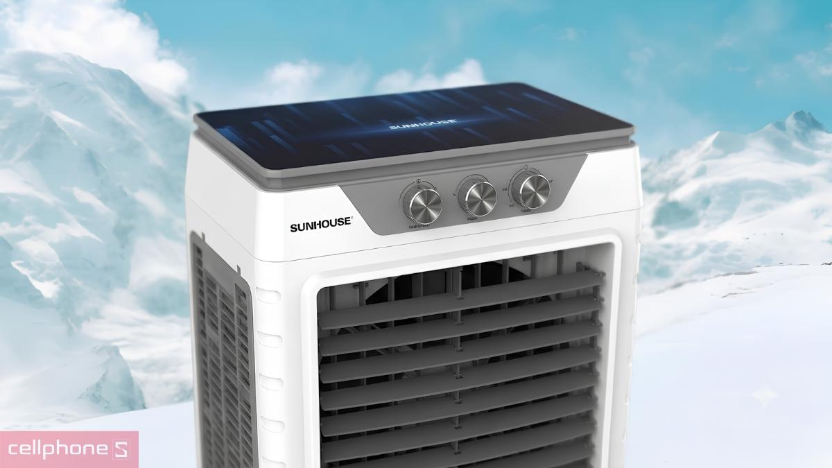 Máy làm mát không khí SUNHOUSE SHD7777 chỉ sử dụng bảng điều khiển cơ
