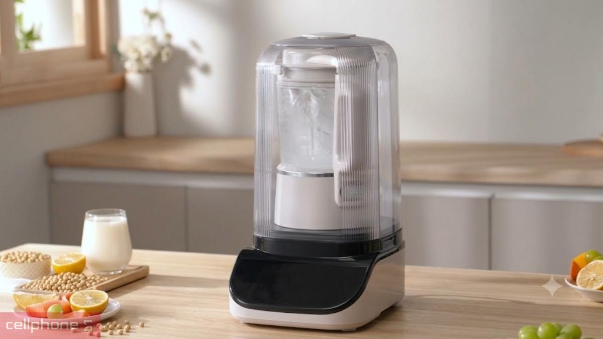 Máy làm sữa hạt đa năng Joyoung JHSB-602 Pro với chức năng tiệt trùng tự động giúp cối xay luôn được giữ sạch sẽ