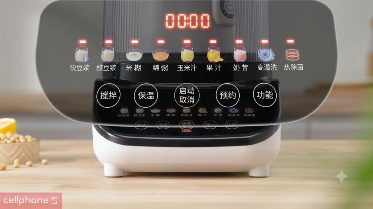 Máy làm sữa hạt đa năng Joyoung JHSB-602 Pro giúp 12 chức năng thuận tiện với công nghệ nấu 5 giai đoạn