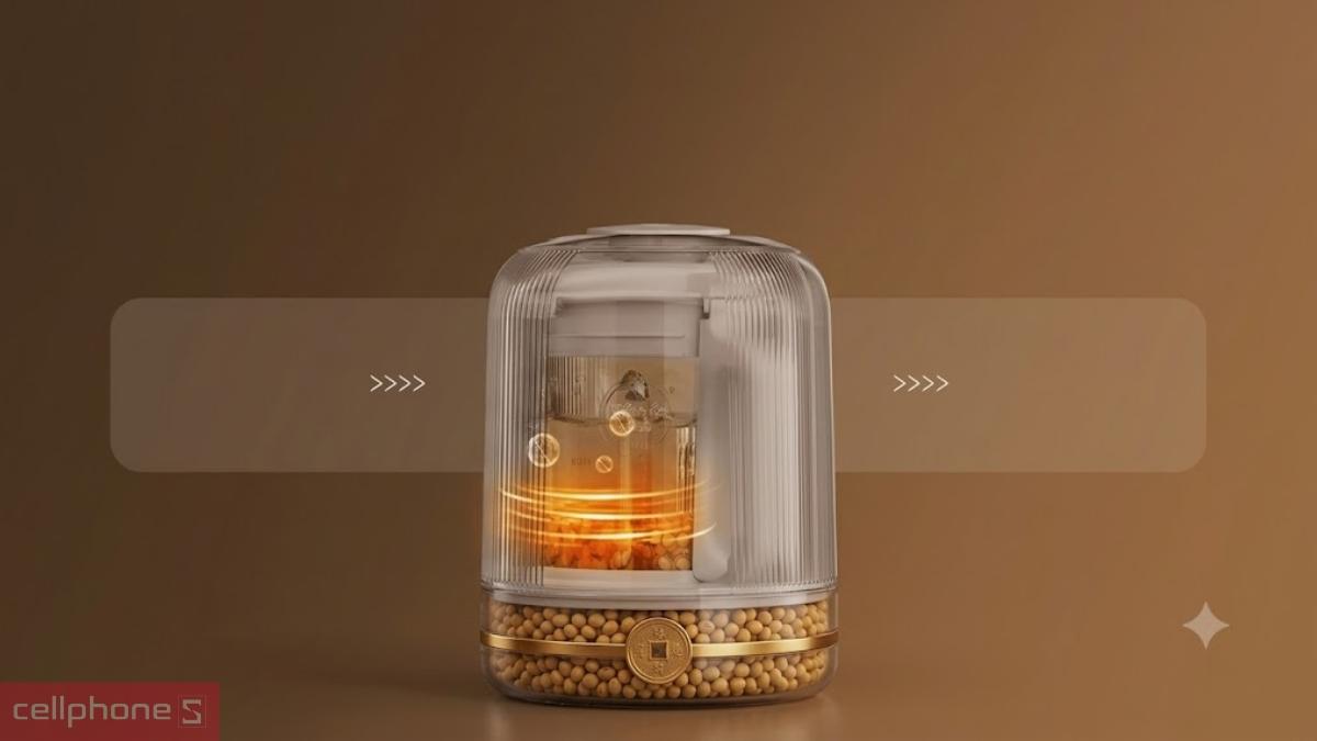 Máy làm sữa hạt đa năng Joyoung JHSB-602 Pro thanh trùng 85 độ C, diệt khuẩn 99,9%