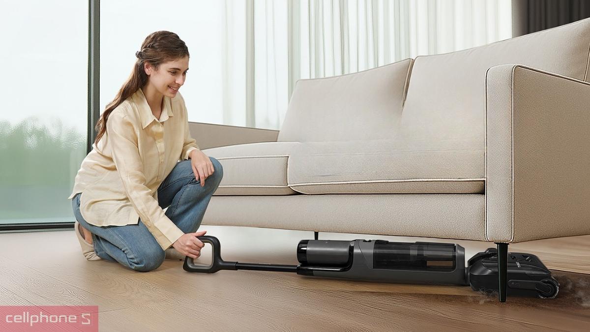 Máy lau sàn hút bụi Tineco Floor One i6 Stretch Plus II có khả năng gập phẳng 180 độ