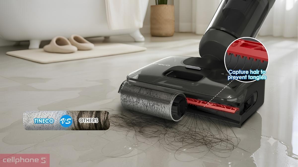 Máy lau sàn hút bụi Tineco Floor One i6 Stretch Plus II tích hợp công nghệ DualBlock hạn chế rối tóc