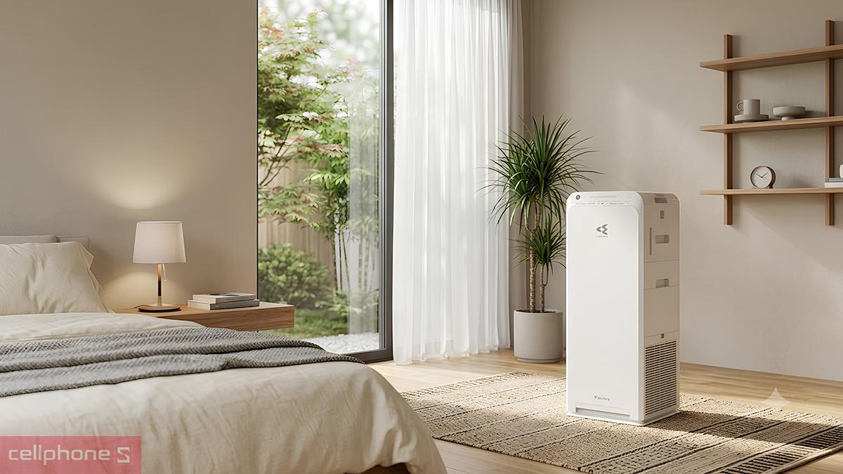 Máy lọc không khí Daikin MC55UVM6-7 sử dụng được ở khu vực có diện tích đến 41m²