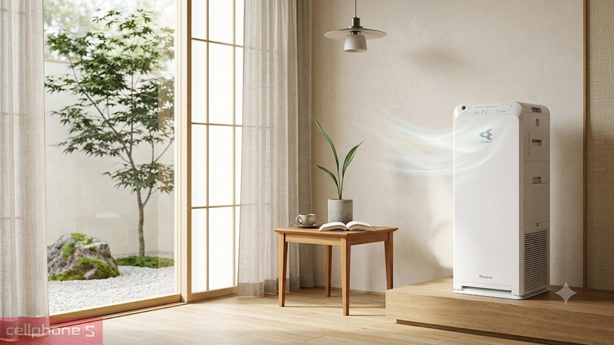 Máy lọc không khí Daikin MC55UVM6-7 có cơ chế tự khởi động lại sau khi mất điện