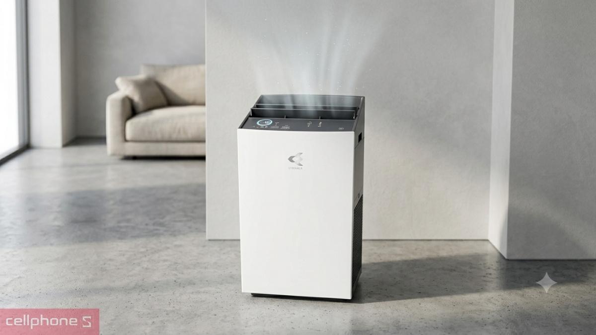 Lưu lượng gió, diện tích hoạt động của máy lọc không khí Daikin MC80ZVM7
