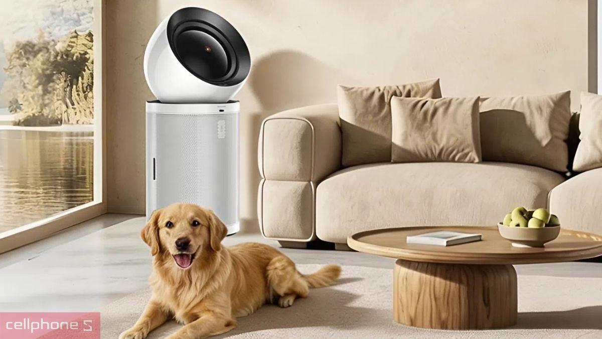 Máy lọc không khí Dreame PM Neo với thiết kế trụ tròn sang trọng và tông màu nhã nhặn