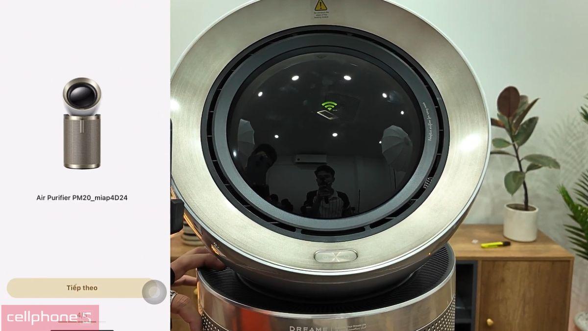 Giao diện Dreamehome với tùy chọn thêm thiết bị để kết nối máy lọc không khí Dreame PM Neo