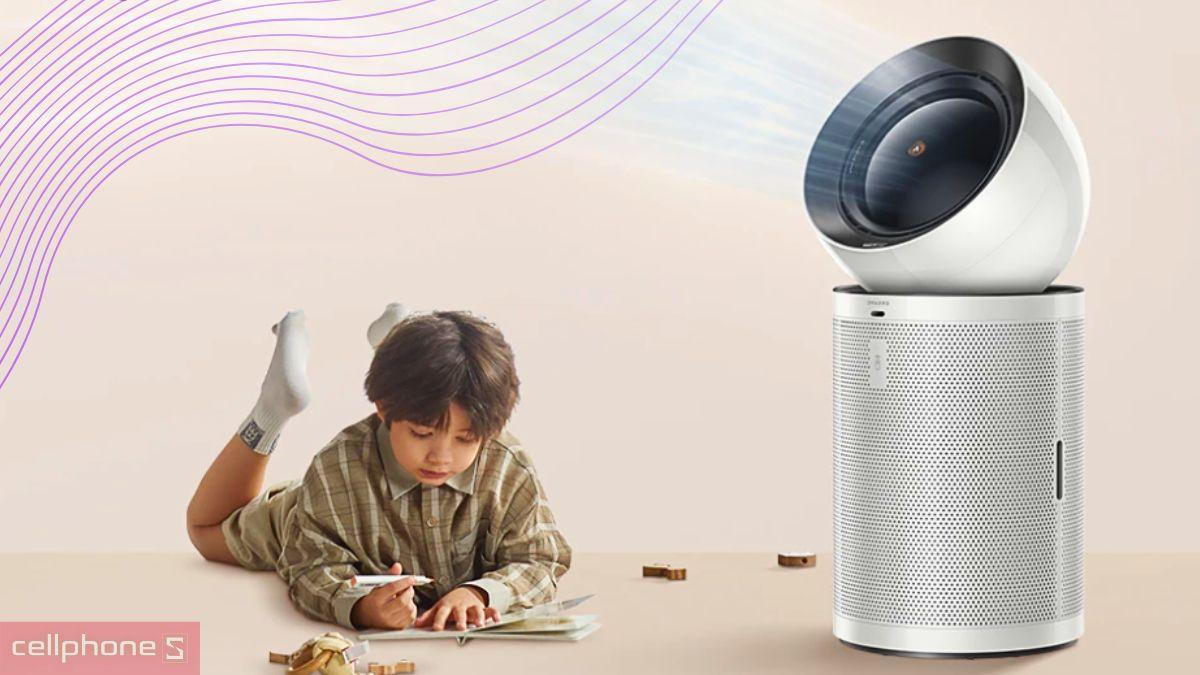 Máy lọc không khí Dreame PM Neo với khả năng lọc bụi mịn PM1 và công suất làm sạch 300 m³/giờ