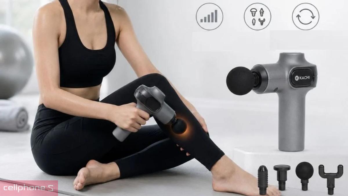 Thiết kế cầm tay nhỏ gọn của máy massage cầm tay Kachi MK377
