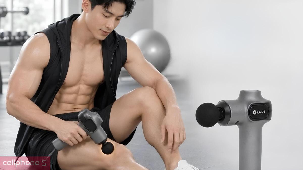 Máy massage cầm tay Kachi MK377 phù hợp với người thường xuyên tập luyện thể thao