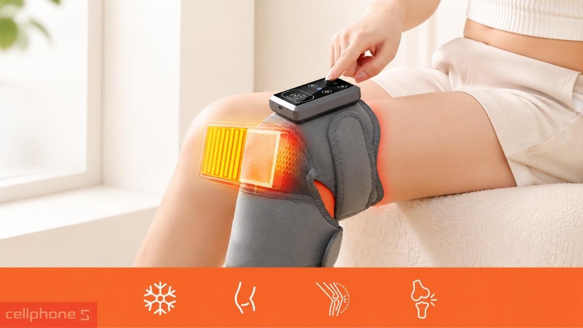 Công nghệ chườm nóng của máy massage đầu gối Choice Dr DC-004