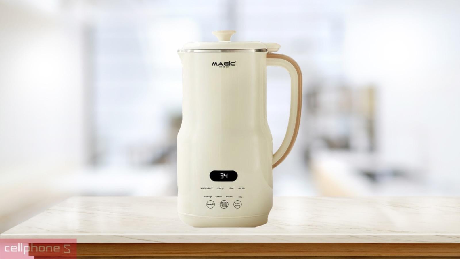 Cảm biến an toàn cùng chế độ hẹn giờ trên máy xay sữa hạt Magic A-99