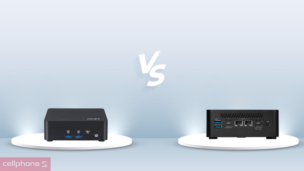 So sánh Mini PC MSI CUBI NUC AI 1UMG-069BVN với Mini PC MSI CUBI NUC AI 1UMG-063BVN