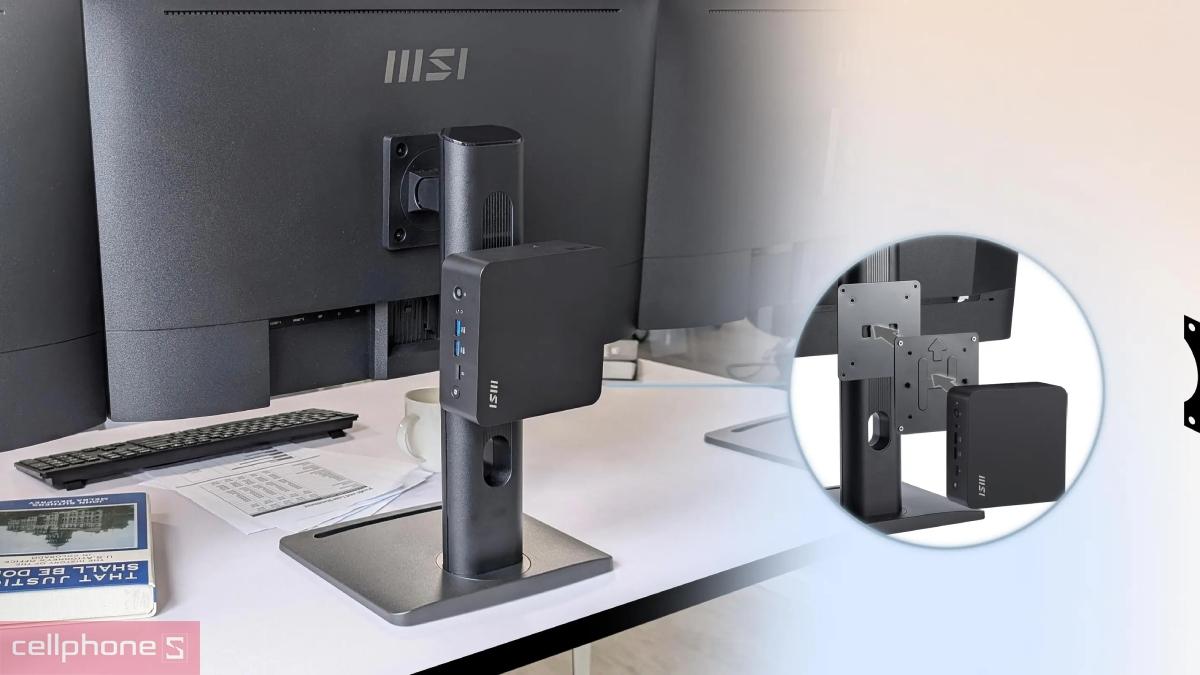 Thiết kế Mini PC MSI Cubi NUC AI+ 2MG-020BVN