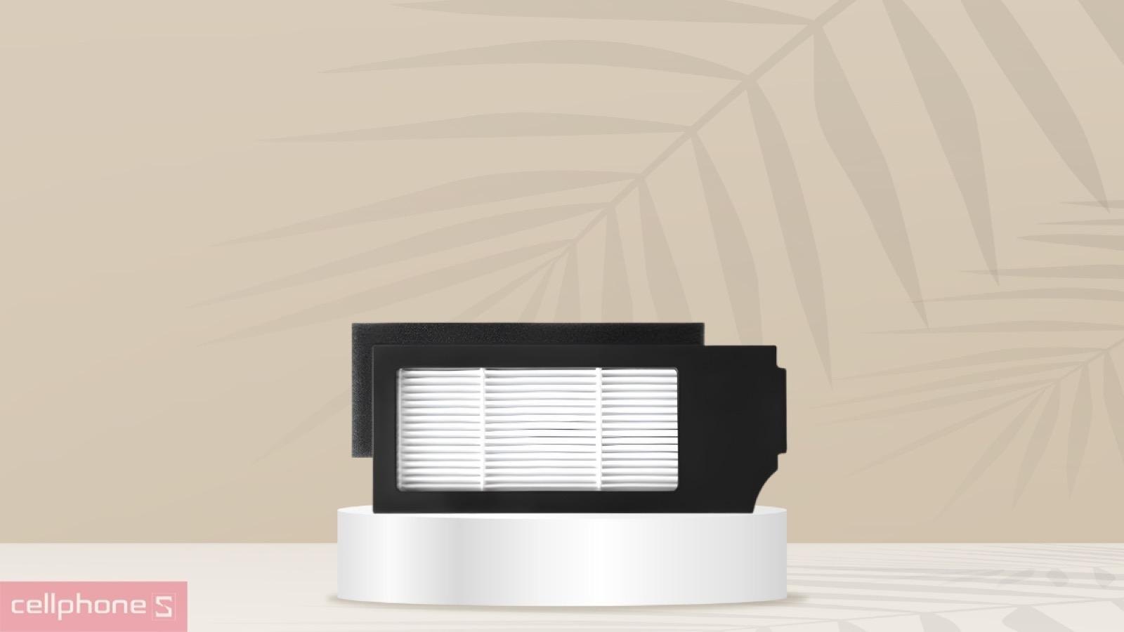 Cấp lọc F9 trên Bộ lọc bụi cho Ecovacs X1 Omni Black X1 Turbo X1 X1 Plus N20 Pro giúp hạn chế bụi mịn phát tán