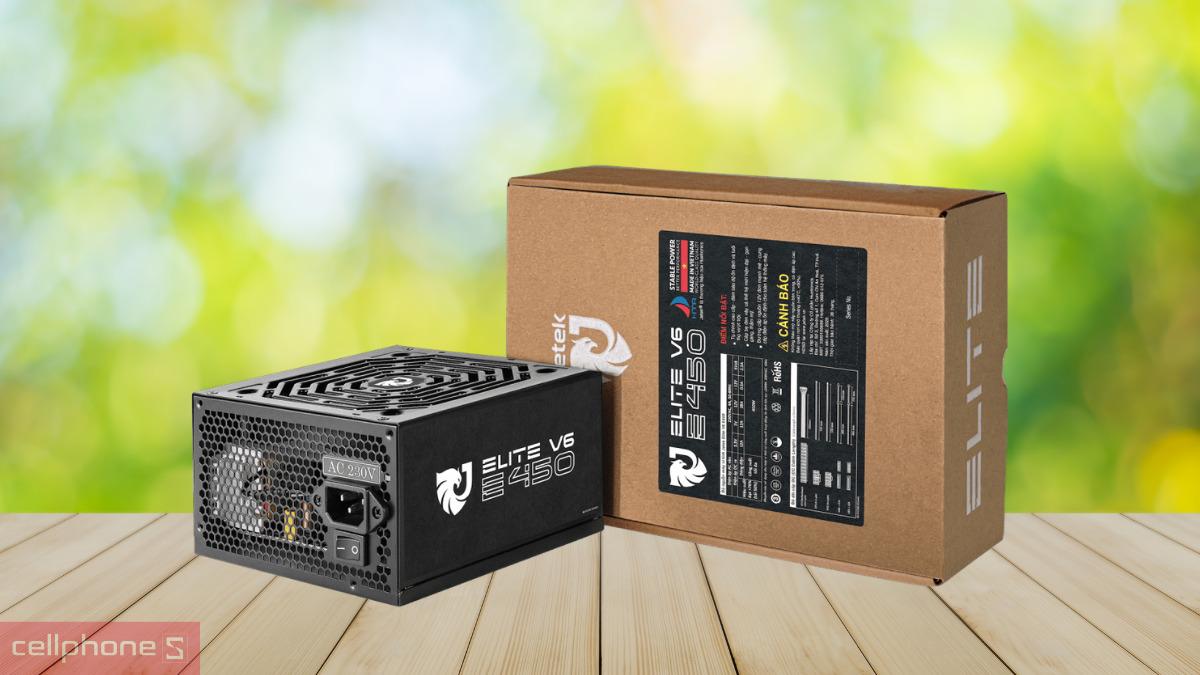 Khả năng tương thích nguồn máy tính Jetek Elite V6 E450 450W