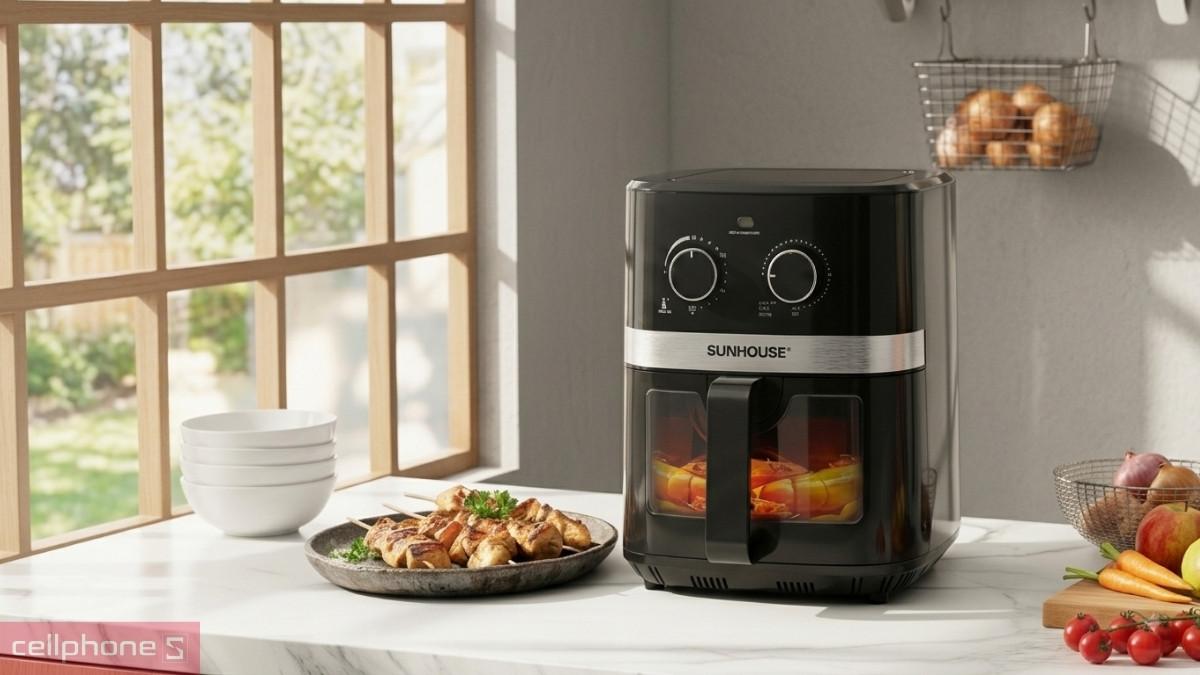 Tiện ích có trên nồi chiên không dầu 10L Sunhouse SHD4039