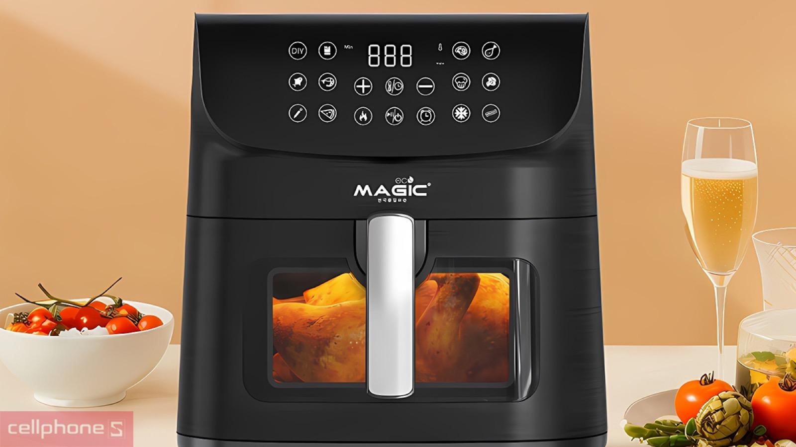Khoang nồi 9 lít rộng rãi của Nồi chiên không dầu Magic Eco AC-160