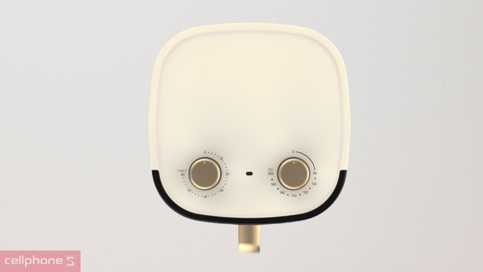 Núm xoay điều chỉnh dải nhiệt linh hoạt của nồi chiên không dầu Magic Eco AC-161