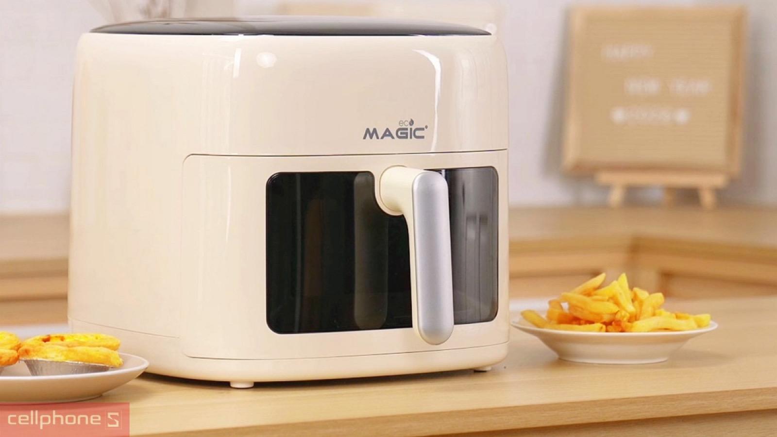 Thiết kế tinh gọn, tối giản của nồi chiên không dầu Magic Eco AC-164
