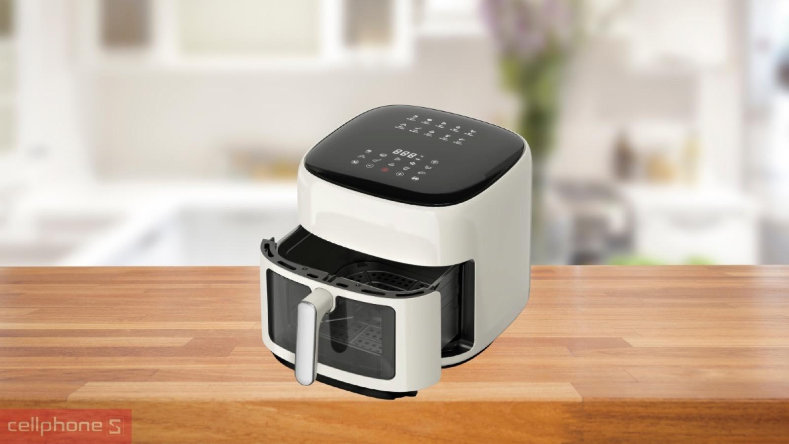 Dung tích 8L rộng rãi của nồi chiên không dầu Magic Eco AC-164