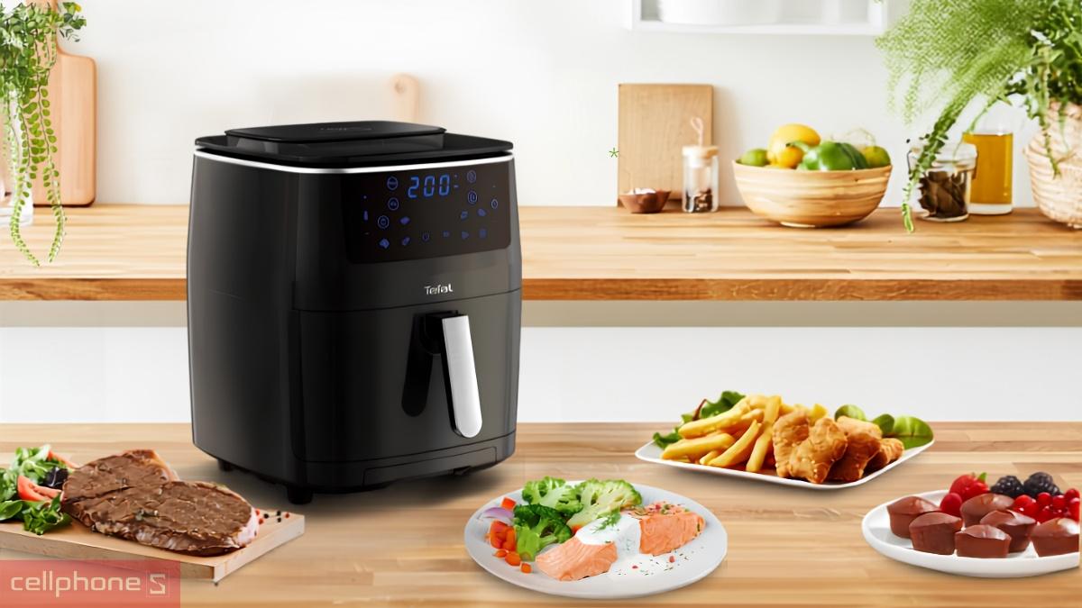 Thiết kế nồi chiên không dầu Tefal 3 trong 1 Easy Fry Steam Grill FW201815