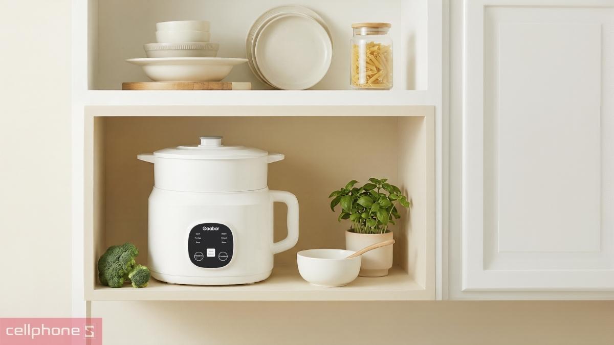Tính năng AI kiểm soát nhiệt theo từng menu của nồi cơm điện đa năng Gaabor EC-30T01A