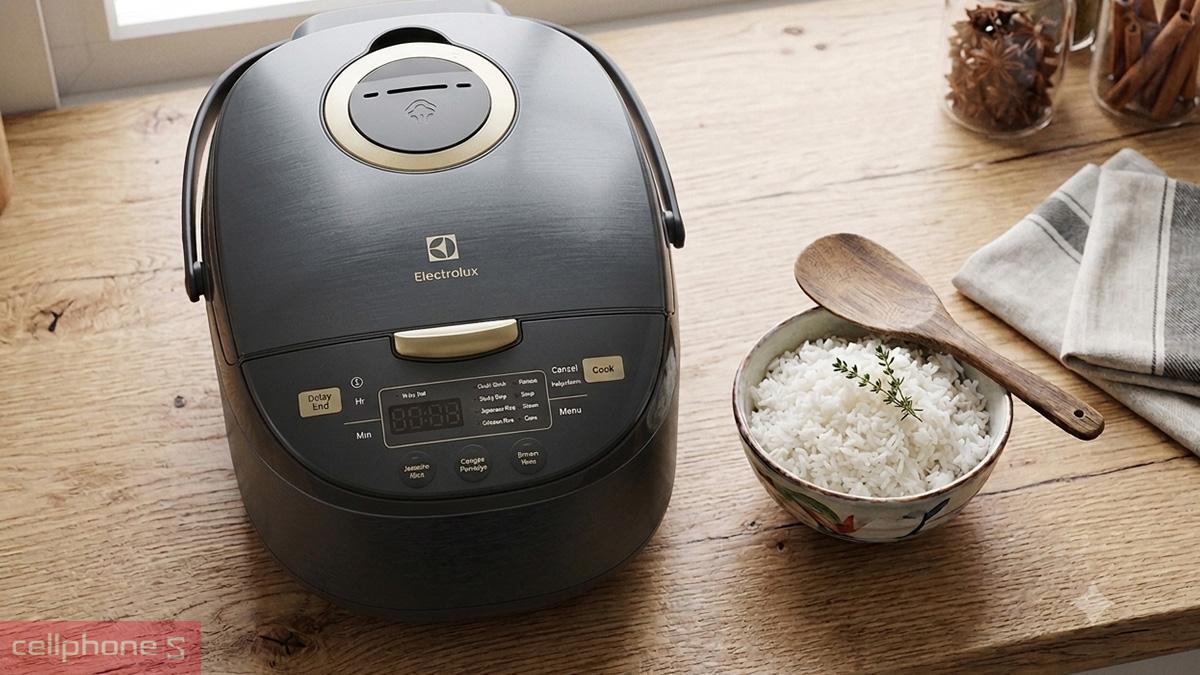 Nồi cơm điện tử Electrolux E7RC1-650K đem đến 12 chế độ nấu nướng đa dạng