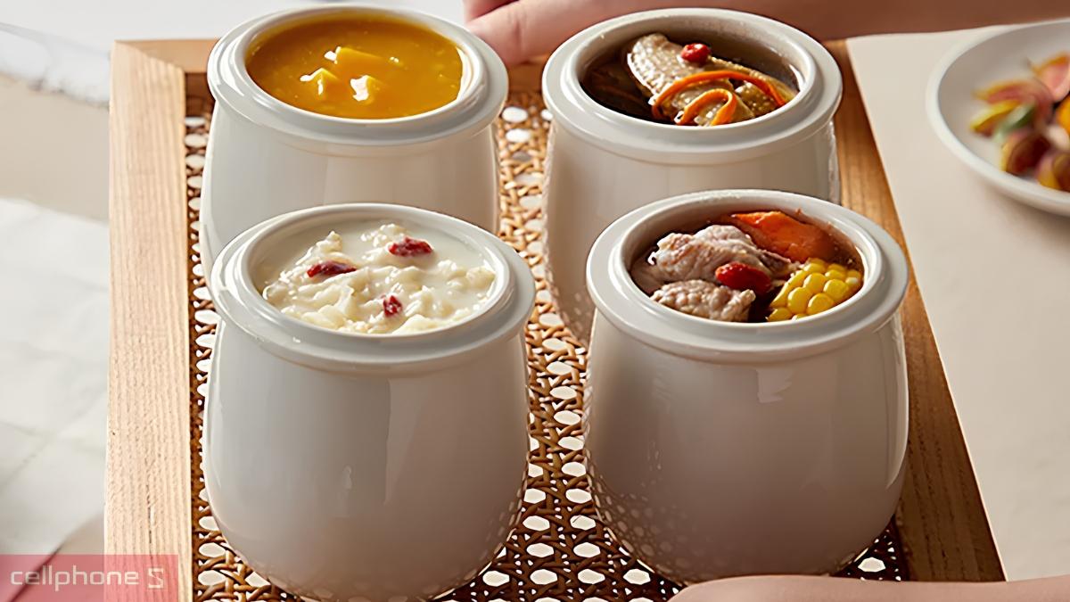 Bảng điều khiển điện tử với 8 chế độ nấu của nồi nấu chậm đa năng Bear DDZ-B25Q3