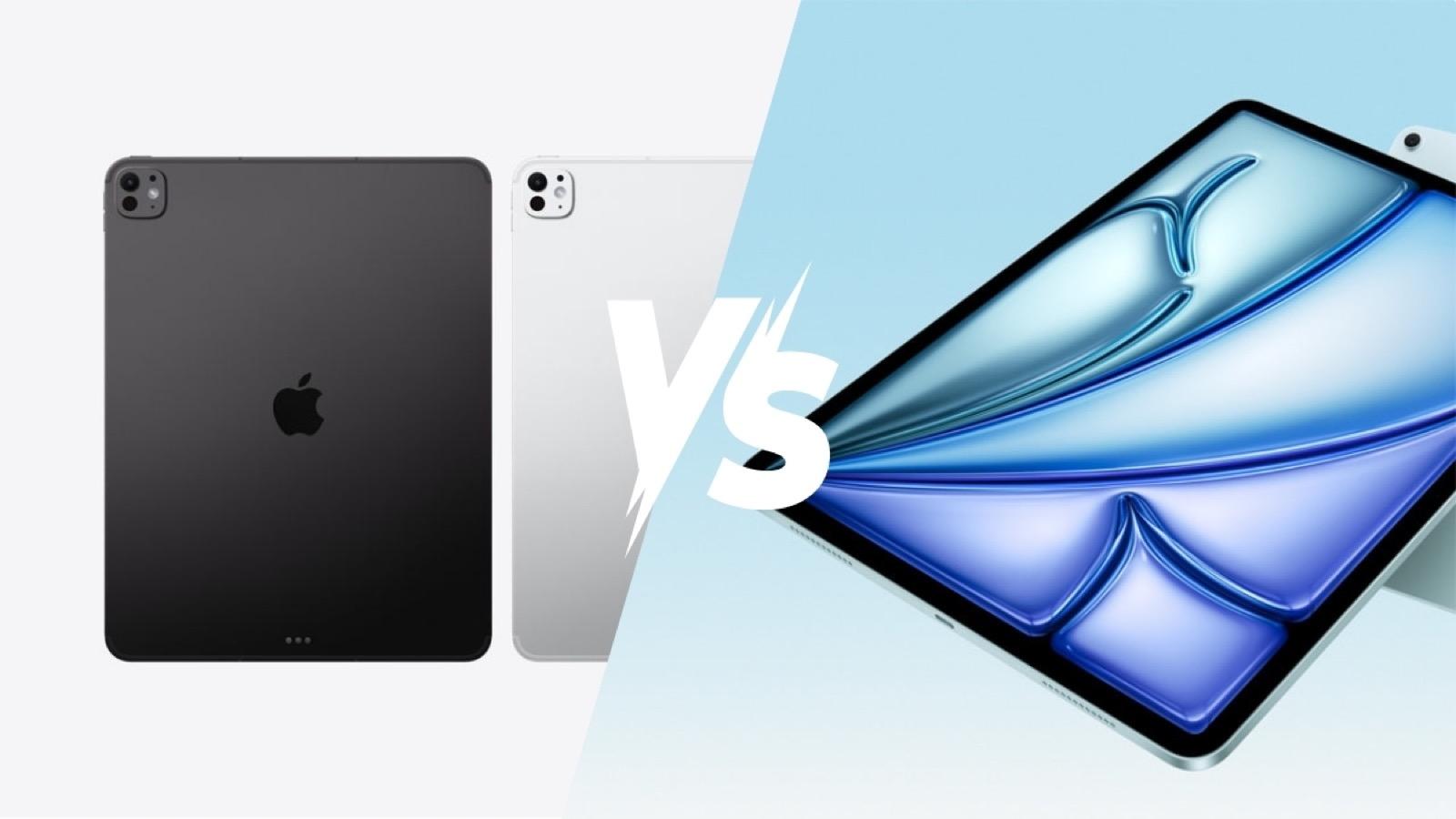 iPad Pro nổi bật với màn hình OLED và cảm biến LiDAR so với iPad Air