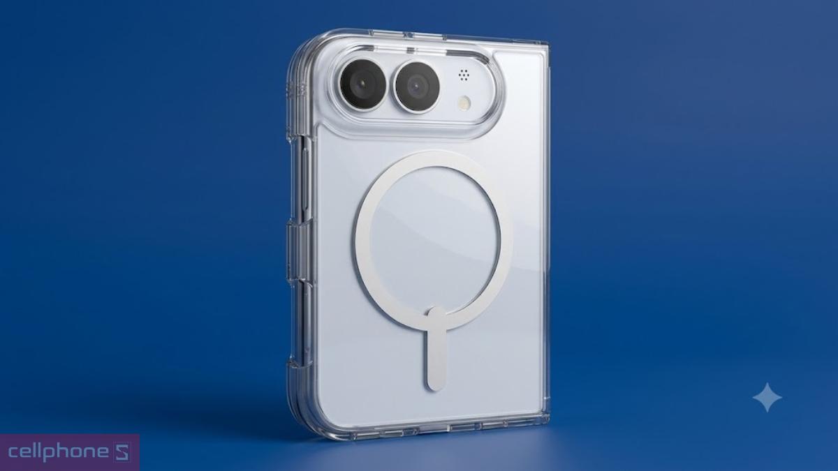 Công nghệ hạn chế ngả vàng ốp lưng iPhone Duo Zagg Crystal Palace Lite With Magsafe Clear