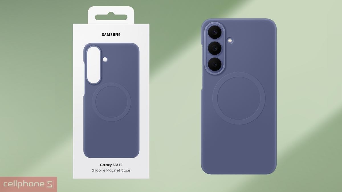 Ốp lưng Samsung Galaxy S26 FE chính hãng Silicone With Magsafe tích hợp hệ thống nam châm