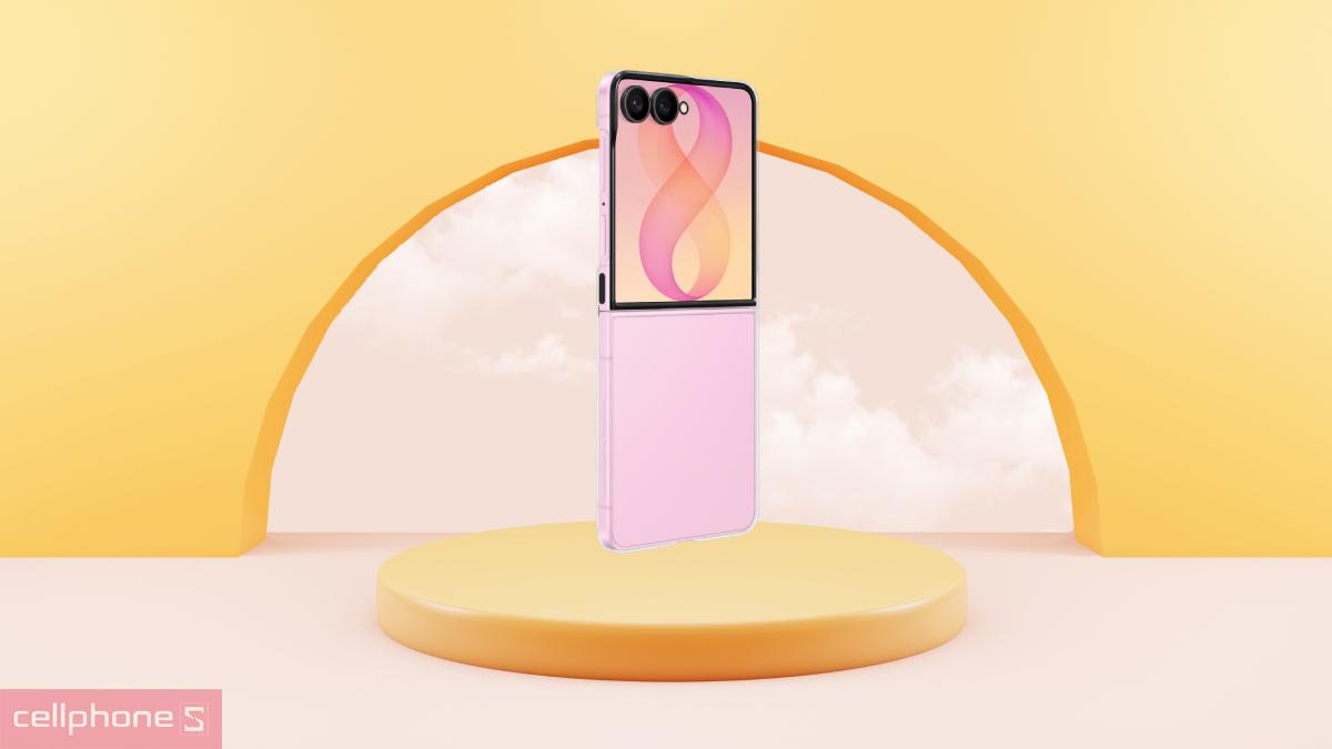 Đường khoét phím bấm và camera vừa vặn trên ốp lưng Samsung Galaxy Z Flip 8 chính hãng