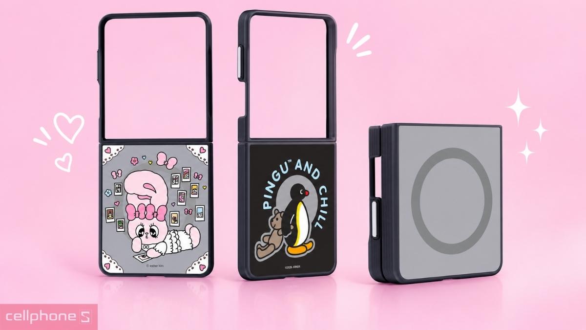 Thiết kế ôm sát của Ốp lưng Samsung Galaxy Z Flip 8 chính hãng kèm gương With MagSafe