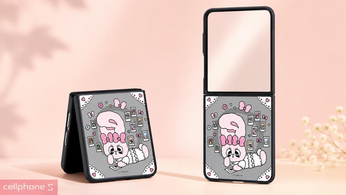 Vòng nam châm trên Ốp lưng Samsung Galaxy Z Flip 8 chính hãng kèm gương With MagSafe
