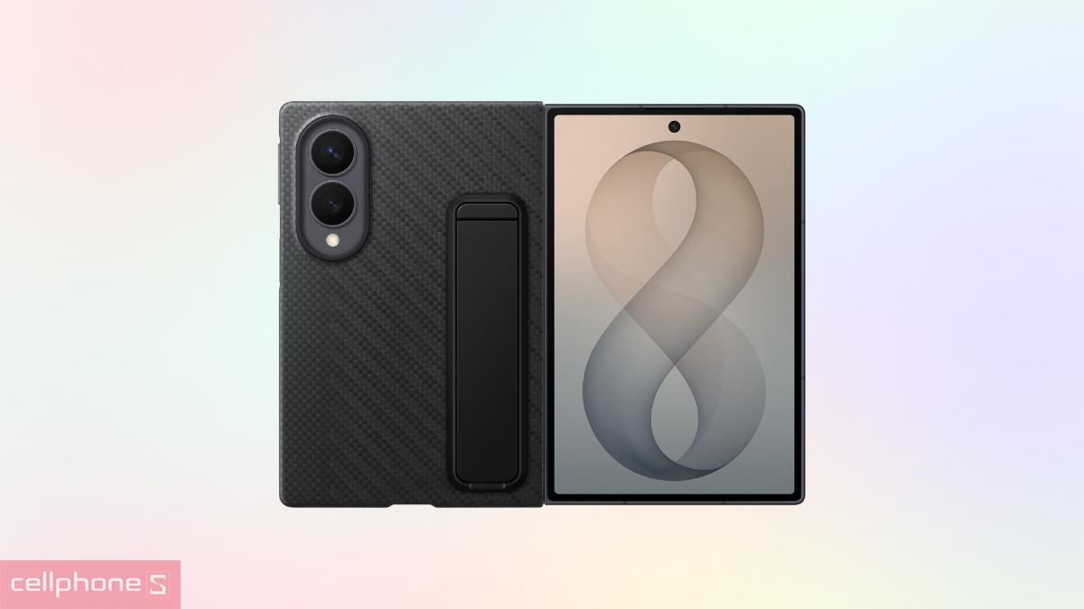 Khả năng kháng trầy xước ốp lưng Samsung Galaxy Z Fold 8 chính hãng Carbon Standing