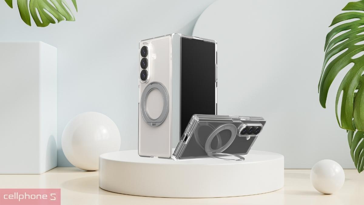 Khả năng tương thích MagSafe của ốp lưng Samsung Galaxy Z Fold 8 Ultra Araree Duple 360 M Stand