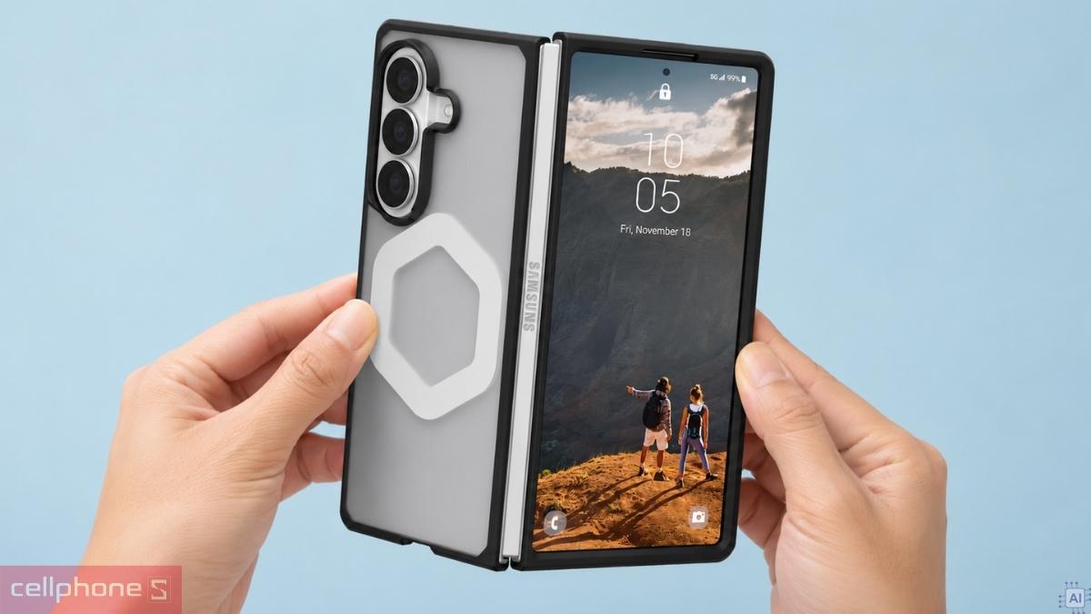 Thiết kế  ốp lưng Samsung Galaxy Z Fold 8 Ultra UAG Mouve With Magsafe
