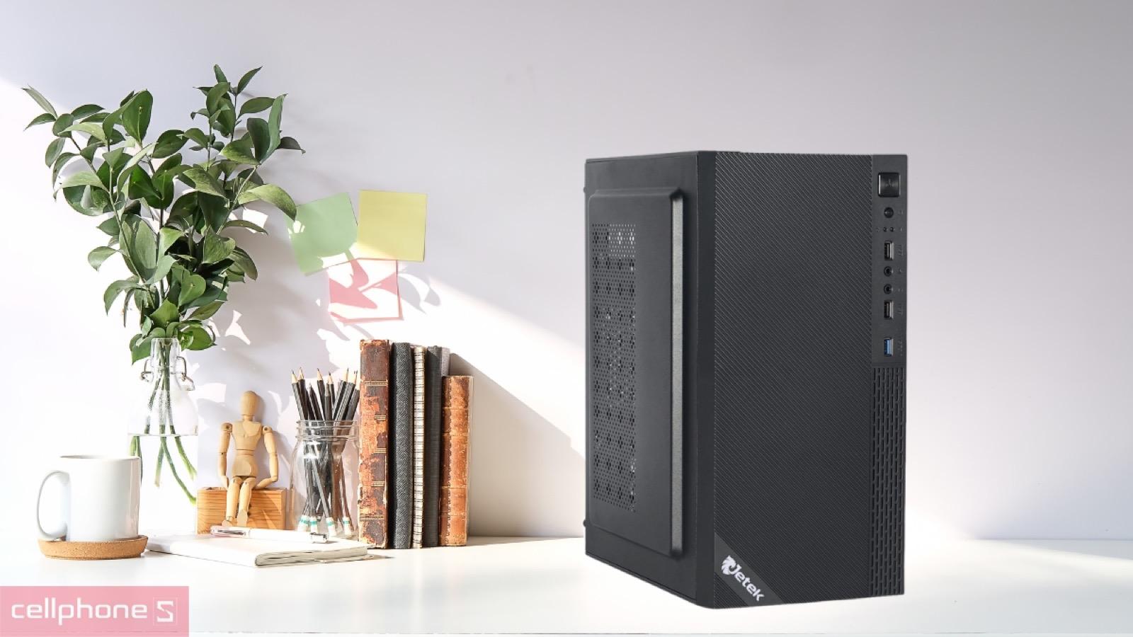Thiết kế vỏ máy kim loại tối giản của PC CPS văn phòng S09