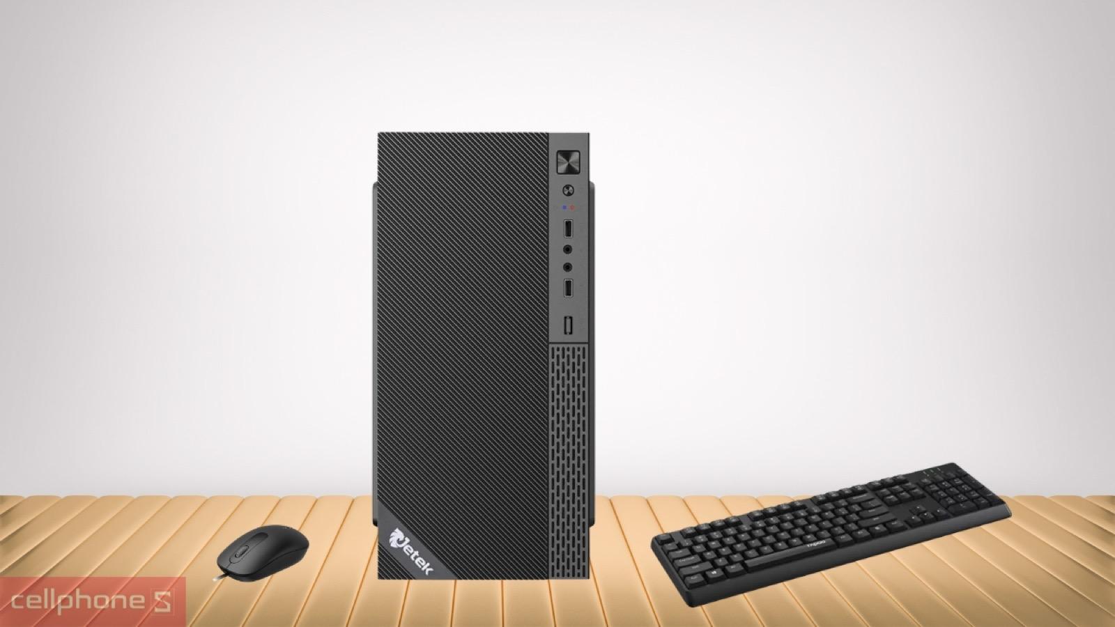 Bộ phím chuột đi kèm hoàn thiện góc làm việc với PC CPS văn phòng S09