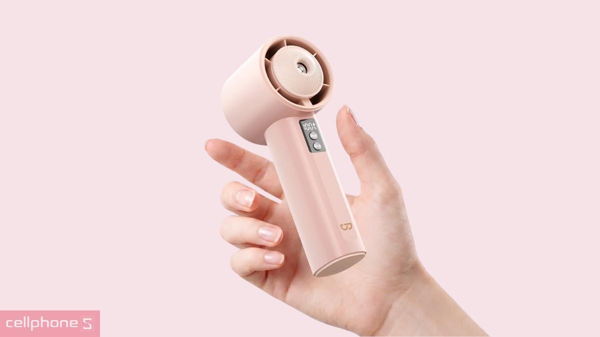 Thiết kế công thái học nhỏ gọn của Quạt cầm tay Mini phun sương GOOJODOQ GFS030
