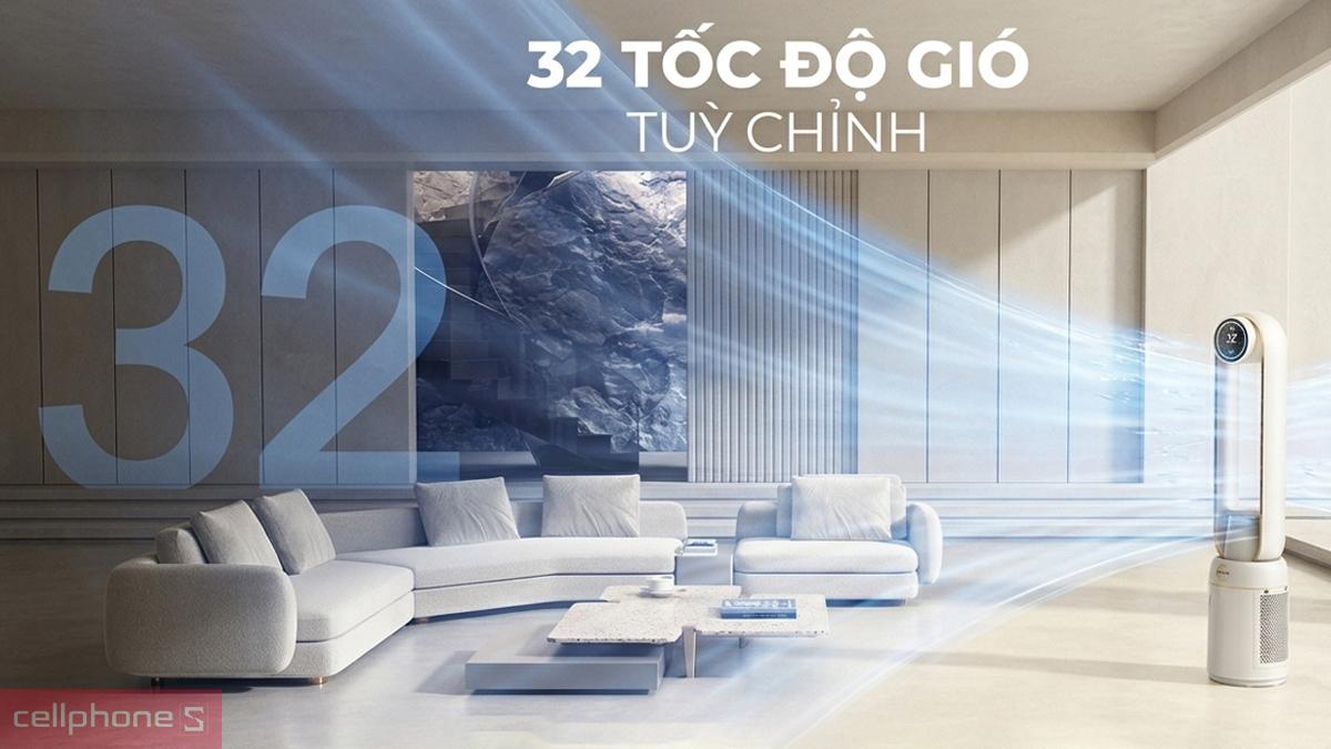 Tốc độ gió quạt không cánh MAGIC Eco AC-307