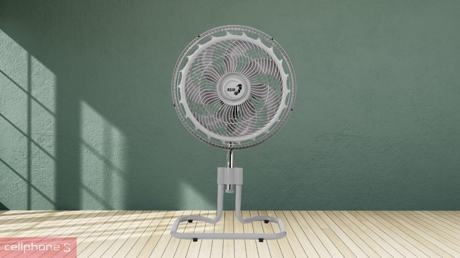 Thiết kế thân quạt rút gọn của quạt sàn Asiavina Turbo Max VY646990