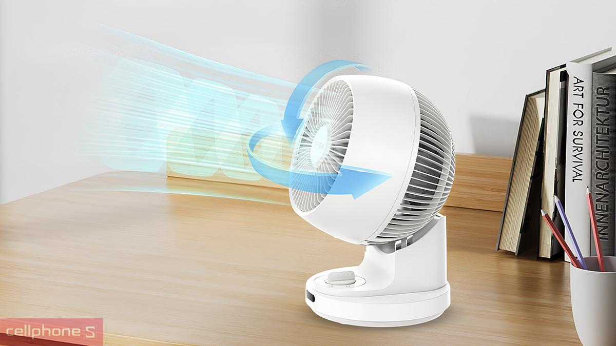 Quạt tuần hoàn không khí Sunhouse Apex APF7310W phân tán luồng gió theo 4 hướng