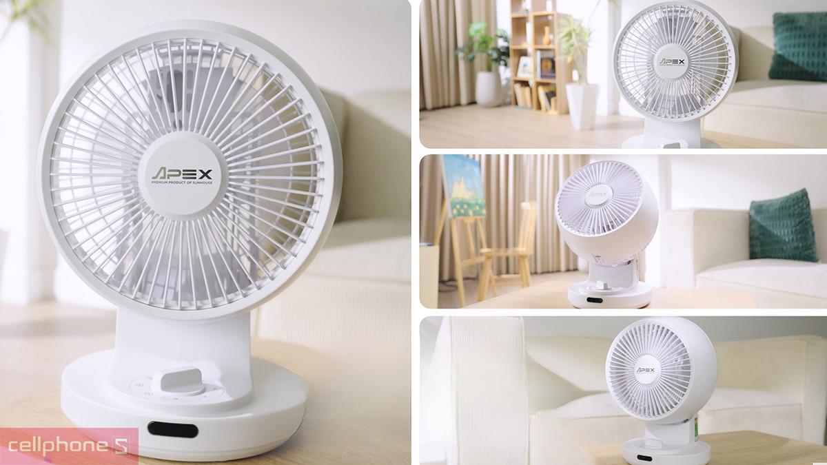 Quạt tuần hoàn không khí Sunhouse Apex APF7310W được thiết kế gọn, dễ bố trí
