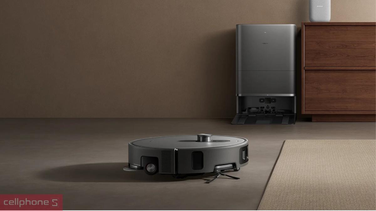 Robot hút bụi Xiaomi Vacuum 6 Max duy trì dọn dẹp nhờ pin 6400mAh