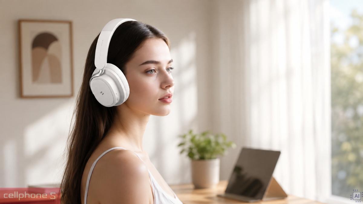 Công nghệ Hybrid ANC giúp Tai nghe chụp tai HAVIT SPACE NC01H hạn chế tiếng ồn xung quanh
