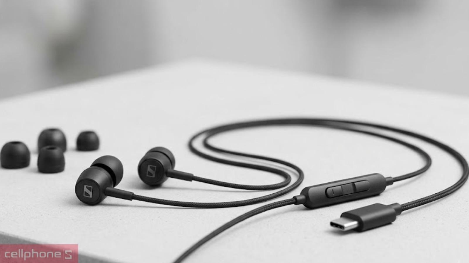 Kết nối trực tiếp, không lo hết pin của Tai nghe có dây Sennheiser Type-C CX 80U