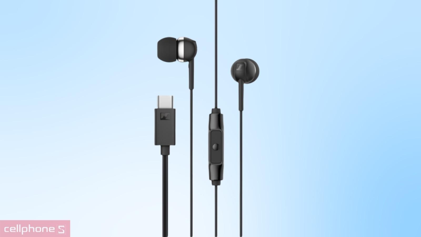 Micro MEMS đàm thoại rõ ràng trên Tai nghe có dây Sennheiser Type-C CX 80U