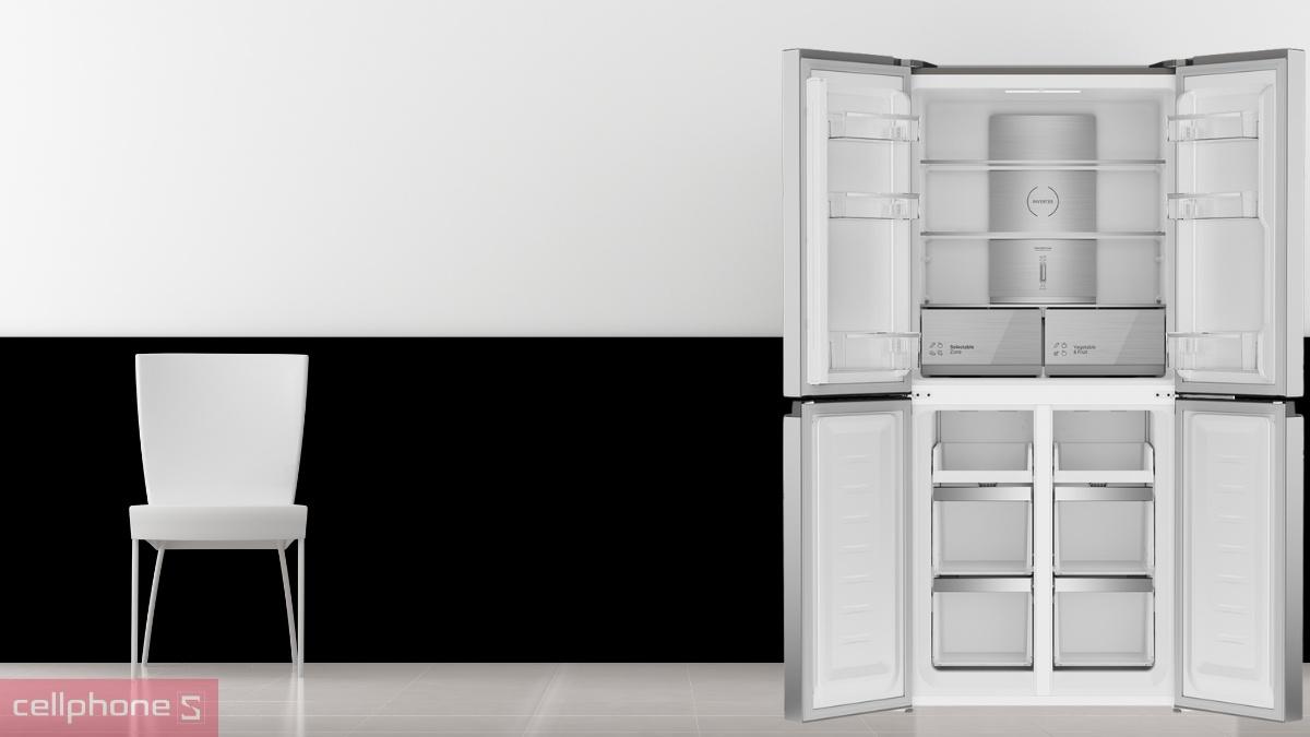 Ngăn chứa bên trong tủ lạnh Hitachi Multidoor 422L Inverter 2026 (HR4N7462DSGBVN)